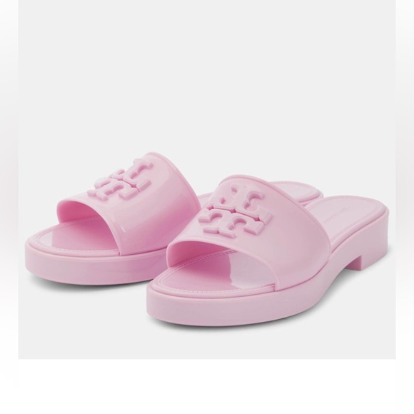 Tory Burch Eleanor Jelly Double T slides size Petunia 8 - Picture 4 of 13